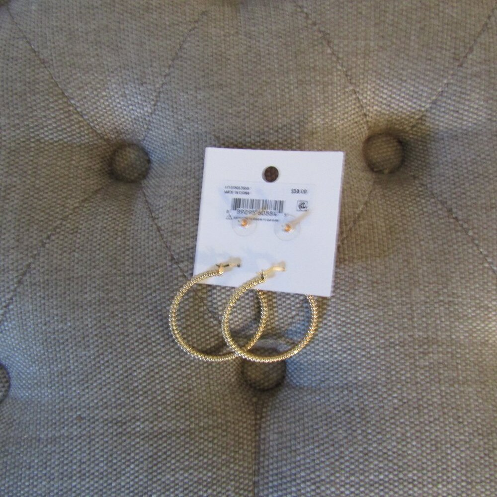 Betsey Johnson Set of Hoops &💀Studs Earrings - Picture 2 of 3